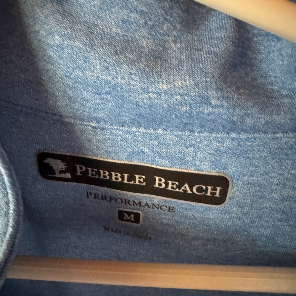 Pebble Beach Performance Light Blue Pullover - image 4